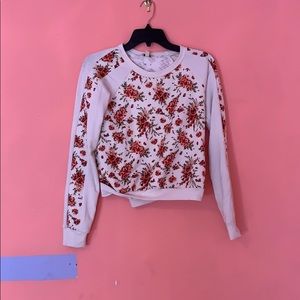 Floral sweater